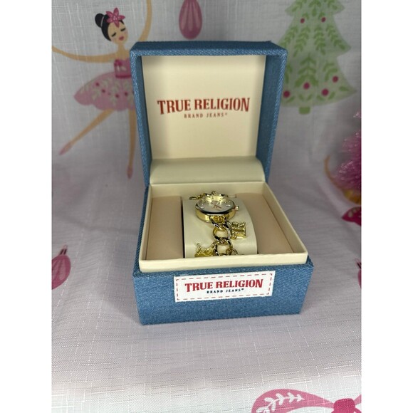 True Religion Women's Gold Charm Watch - Picture 4 of 5